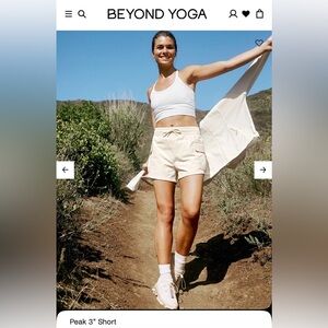 Beyond Yoga Peak Short in Dove